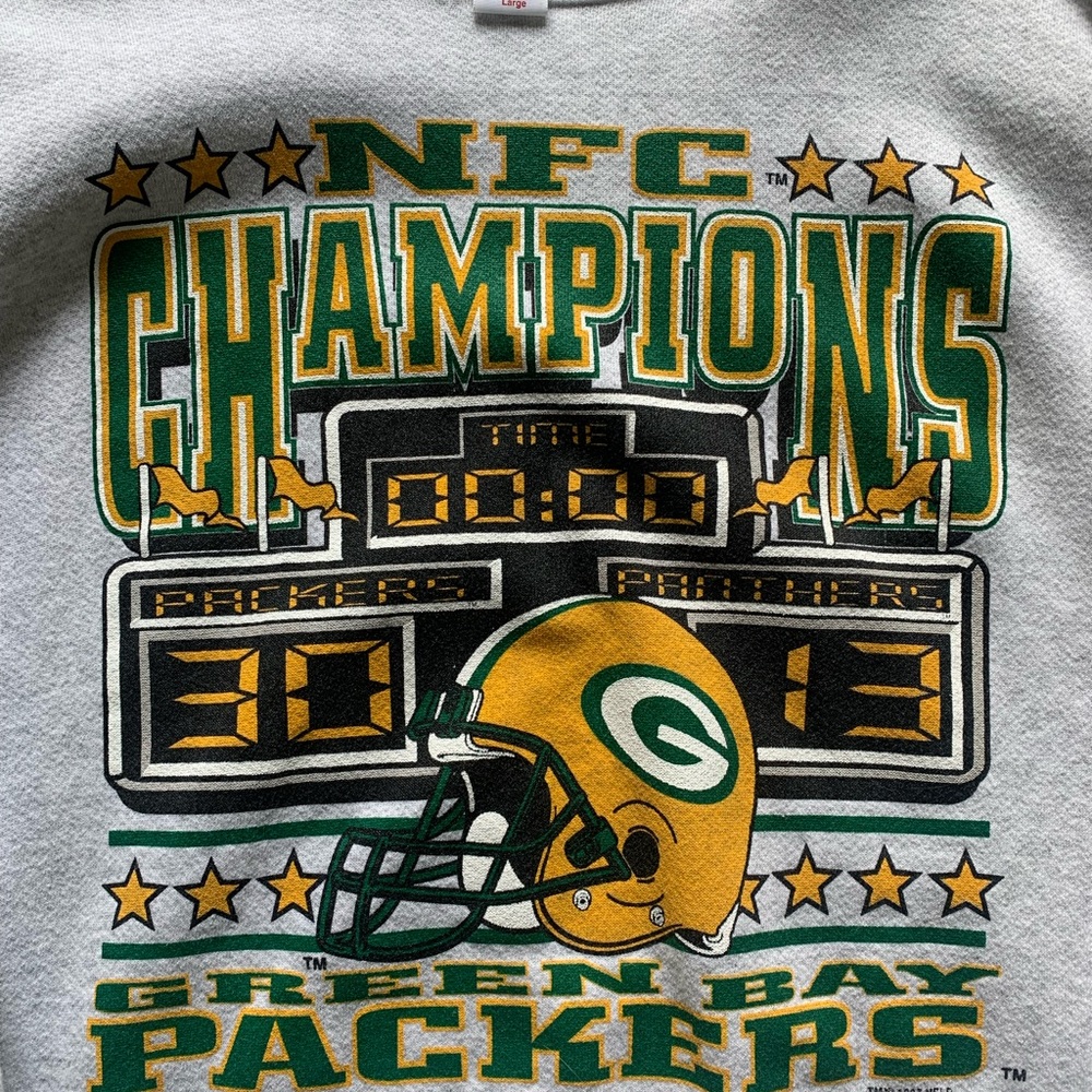 Vintage Green Bay packers sweatshirt - grey size large